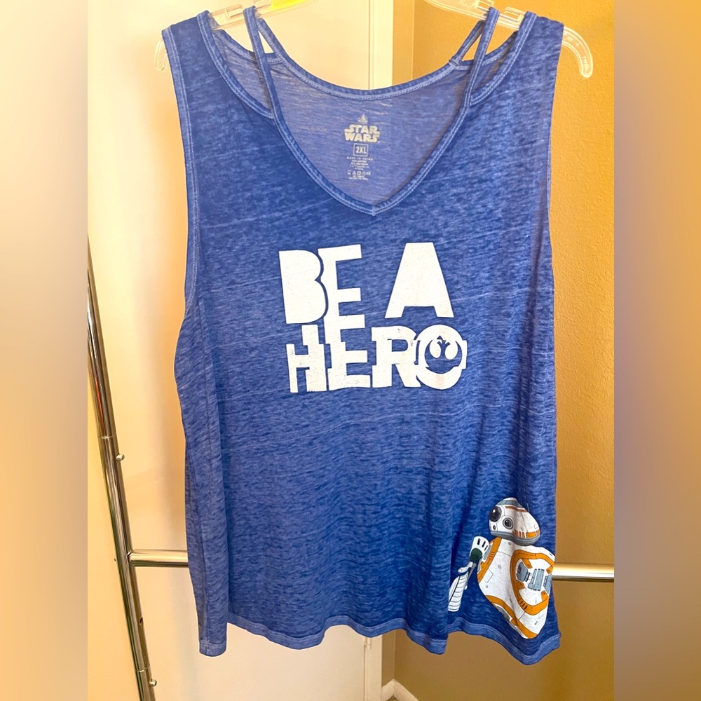 Disney Star Wars BB8 Tank Top with Cutouts 2X